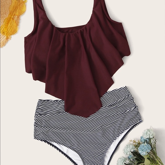 Striped Tankini - Picture 1 of 2